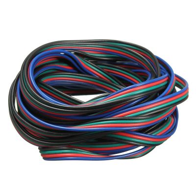 4 Pin Wire Extension Connector Cable Cord For LED RGB Strip 3528 5050 Connector Colourful 5M / 10M / 20M / 50M
