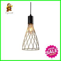 ไฟช่อ BEC F90960M สีทอง/ดำ 1 หัวPENDANT LAMP BEC F90960M GOLD/BLACK 1-LIGHT **ขายดีที่สุด**