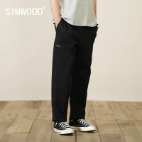 SIMWOOD 2022ฤดูใบไม้ร่วงใหม่ Drawstring Sweatpants ผู้ชายหลวมตรง Sporty ห้องออกกำลังกายที่แข็งแรง Fit กางเกงออกกำลังกาย