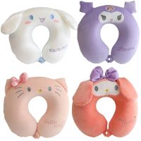 Sanrioed Kuromi Cinnamoroll My Melody HelloKittys Plush Doll U-shaped Pillow Cartoon Portable Travel Office Siesta Neck Pillows