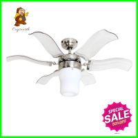 พัดลมโคมไฟ WINFAVOUR SA22 สีเงิน 42 นิ้ว 1 หัวCEILING FAN LIGHT WINFAVOUR SA22 42” SILVER 1-LIGHT **ขายดีที่สุด**