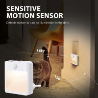 Motion Sensor LED Night Light Smart US EU Plug WC Bedside Lamp For Room Hallway Pathway Toilet Home Lighting Wireless Light