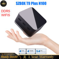 SZBOX T9 Plus Intel Alder Lake N100 Mini PC DDR5 8GB 128GB NVMe SSD Windows 11 Pro Ultra Small Pocket Computer Dual LAN Three HDMI Gaming Computer