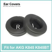 แผ่นรองหูสำหรับ AKG K845 K845BT หูฟังแผ่นรองหูที่มีโปรตีน Velour โฟมจำรูปที่ครอบหู