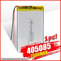 【Special offer】 อะไหล่กล้องลิเธียมโพลิเมอร์405085,3.7V 2500MAh Lipo สำหรับกล้อง MP4 MP5 DVD GPS