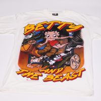 เสื้อยืดการ์ตูน เบ็ตตี้ บู๊พ (Betty Boop) สไตล์วินเทจ ผ้าฝอก (M/L/XL)