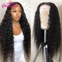 【LZ】△  Princess 13x4/13x6 HD Transparent Lace Front Human Hair Wigs PrePlucked Brazilian Deep Wave Lace Frontal Wig with Baby Hair