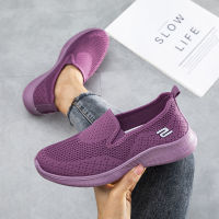 2021 summer women sneakers slip on soft womens shoes flat casual sock shoes Ladies Mesh lofaers fashion Vulcanize Shoes