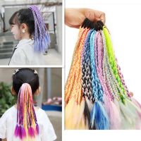 【CW】 35cm Thicker Wig Ponytail Hair Ropes Kids Twist Braid Rope Headdress Braider Elastic Band Rubber Accessories