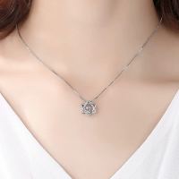 Fashion necklace สร้อยคอเงินแท้925เพชร แฟชั่นเกาหลี (พร้อมกล่อง)