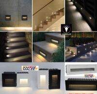 ไฟฝังพื้นไฟฝังบันไดไฟฝังผนัง LED รุ่นใหม่พร้อมแสงวอร์ม(สินค้ามีมาตรฐาน มอก) ไฟในโคม3w-6w กันน้ำ ip65 ต่อไฟบ้าน