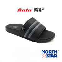 Bata บาจา North Star รองเท้าเล่นสงกรานต์ รองเท้าแตะแบบสวมลุยน้ำสงกรานต์ สวมใส่ง่าย สำหรับผู้ชาย รุ่น EDEN สำหรับผู้ชาย สีดำ รหัส 8616687