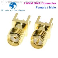 【CW】▦☈  10Pcs 1.6mm Female / Male Jack Solder PCB Clip Straight Mount Gold Plated Receptacle