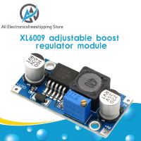 LM2577เป็นโมดูลสเต็ปอัพ XL6009เอาท์พุตโมดูลไฟฟ้าแบบปรับได้เป็นพิเศษโมดูลจ่ายไฟ DC-DC ไฟฟ้า