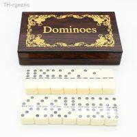 ▣❁ Six Dominoes Set Entertainment Recreational Game Blocks Educational Dot Board