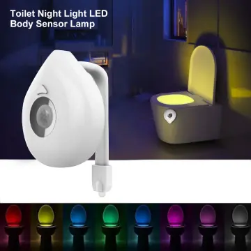 Smart Pir Motion Sensor Toilet Seat Night Light Backlight For Toilet Bowl  Led Luminaria Lamp Wc Toilet Light 8 Colors Waterproof - Night Lights -  AliExpress