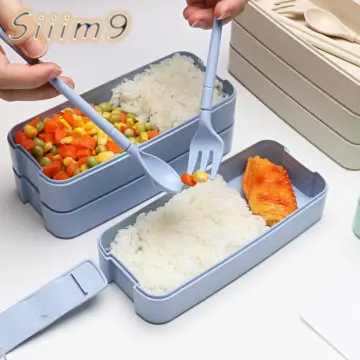 Bento Box For Adults, 3-layers Lunch Box, Portable Food Storage