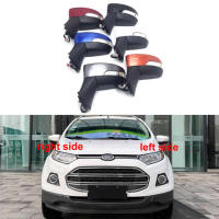 กระจกมองหลังด้านนอกรถยนต์สำหรับ Ford Ecosport 2013 2014 2015-2019ชุดประกอบกระจกมองหลังมีปีกประตู5เส้น1ชิ้น