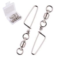 ✳✔☞ 10 pcs / Box Fishing Swivels Connector Snap 0 -6 Ball Bearing Rolling Swivel For Fishhook Lure Carp Fishing Accessories