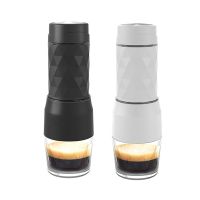 Portable Coffee Maker Espresso Machine Hand Press Capsule Ground Coffee Brewer Portable for Travel and Picnic