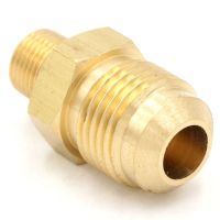 SAE Thread 5/8 quot;-18 UNF Fit Tube OD 3/8 quot; - 1/8 quot; NPT Male Brass SAE 45 Degree Pipe Fitting Adapters Connectors 1000PSI