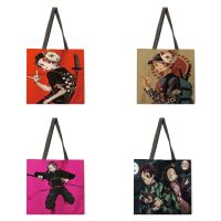 Cartoon cartoon printed handbag Women 39;s casual handbag Women 39;s shoulder bag Foldable shopping bag Beach bag handbag