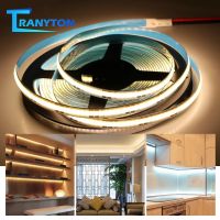 {ItalyNest shop}ไฟ LED แบบยืดหยุ่นความหนาแน่นสูง5M/ล็อตแถบ LED COB 320 /M 480 Les/ M 528led/m 528led/M DC12V ซังข้าวโพดที่มีความยืดหยุ่นสูง RA90 24V 3000K 4000K 6000K เทป LED