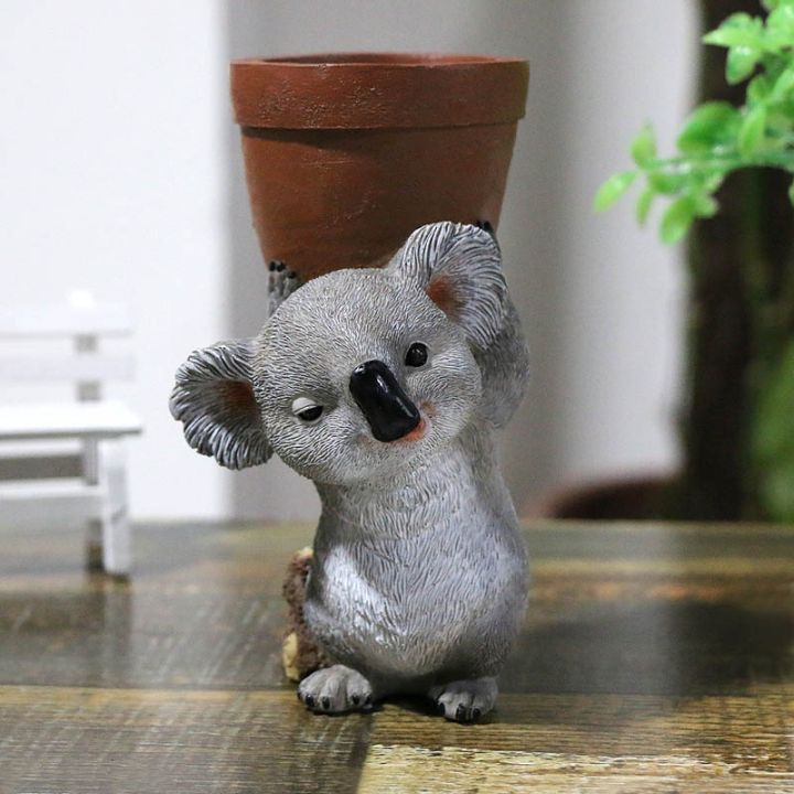 resin-desktop-koala-flower-pot-decorative-resin-koala-statue-succulent-pot-plant-container-animal-planter-pot-garden-decoration
