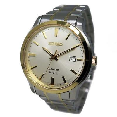 Seiko นาฬิกาข้อมือผู้ชาย Neo Classic Quartz Sapphire SGEH42P1 - Silver