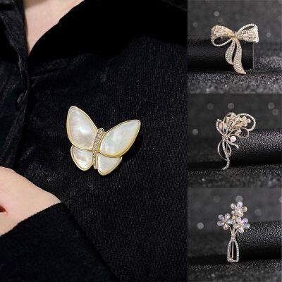 Elegant Suit Accessories Sweater Pin Rhinestone Brooch