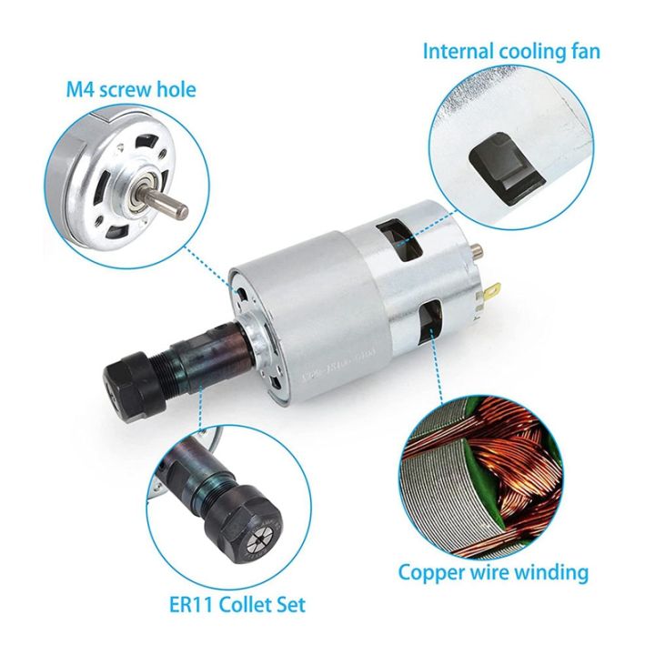 dc-motor-cnc-775-spindle-motor-100w-12-24vdc-20000rmp-er11-collet-for-diy-mini-cnc-3018-3018pro-3018pro-max-3018pro-n