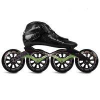 JK 15CT Cityrun Speed Inline Roller Skates Professional Competition Skating Patines Carbon Fiber Skating Shoes Training Equipment