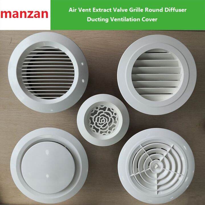 100mm 4inch / 150mm 6inch / 200mm 8inch Air Vent Extract Valve Grille ...