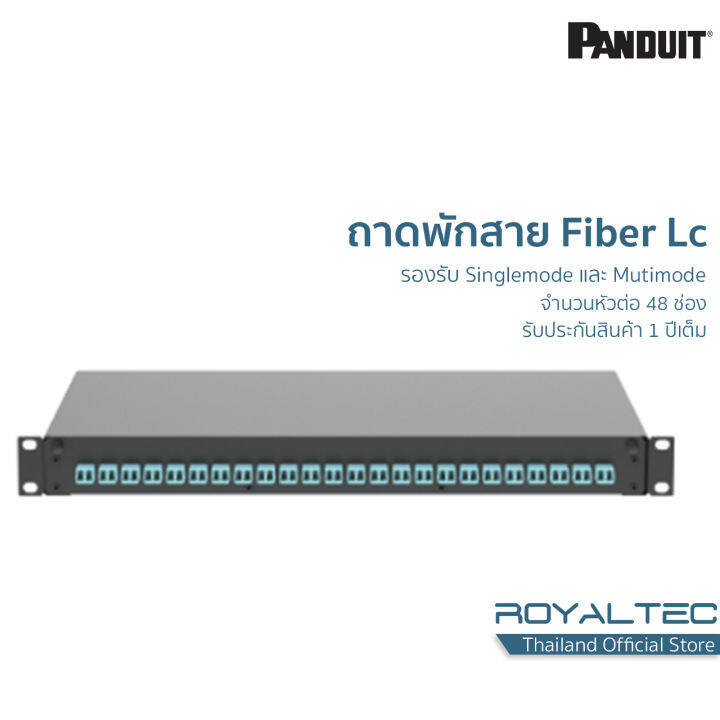 ถาดพักสายใยแก้วนำแสงพร้อมหัว LC(Fiber Tray/Enclosure) Panduit Lazada