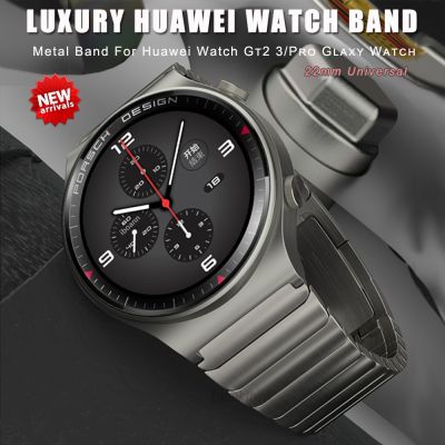 นาฬิกาสแตนเลสสุดหรู22มม. สายสำหรับ Huawei GT2 GT3 Pro สร้อยข้อมือกีฬา46มม. สำหรับเกียร์ Samsung นาฬิกา S3 3สายรัดข้อมือเหล็ก CarterFa