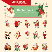 30pcs/Lot Scrapbook Stickers Christmas Party Scrapbooking Supplies Diary Planner Decorative Craft Stationery Sticker