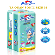 Tã quần ENTERONE SONIC size M 50 miếng 1 bịch dành cho bé từ 6 đến 10kg Tả