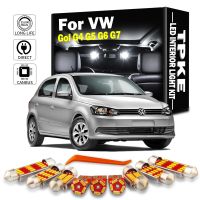 ชุดไฟอ่านหนังสือหีบฝาทรงโค้งแผนที่ LED แคนบัสภายในสำหรับ Volkswagen VW Gol G4 G5 G6โคมไฟรถยนต์ G7อุปกรณ์เสริมไม่มีข้อผิดพลาด