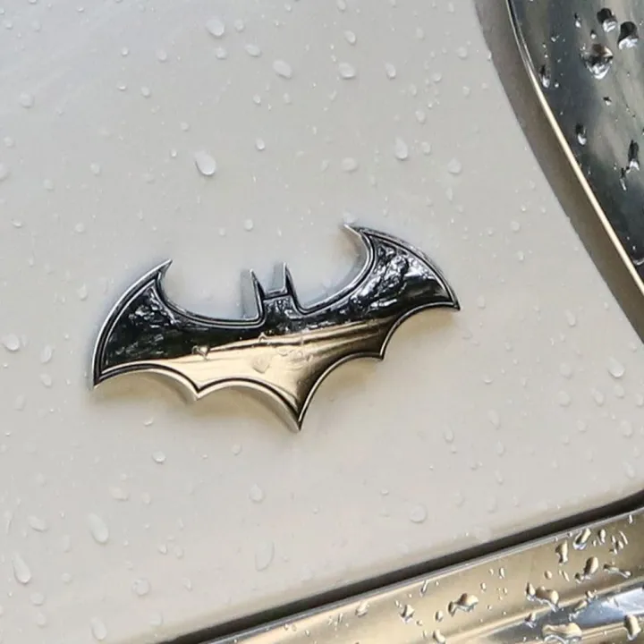 1PC 3D Metal Bat Auto Logo Car Sticker Metal Batman Badge Emblem Tail Decal  Motorcycle Styling Tools Accessories | Lazada PH