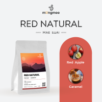 เมล็ดกาแฟคั่วอ่อน แม่สรวย  Red Natural  Red Natural Process  Character : Red apple, Plum, Caramel &amp; Nutty  Mungmee Coffee