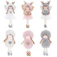 【CW】 Christmas Decorations for Home Xmas Plush Santa Claus/Snowman/Angel Doll Tree