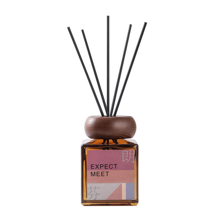 200ml-fireless-glass-reed-diffuser-พร้อม-sticks-home-aromatpy-oil-diffuser-สำหรับบ้าน-ห้องน้ำ-ห้องนอน-โรงแรม-scent-diffuser