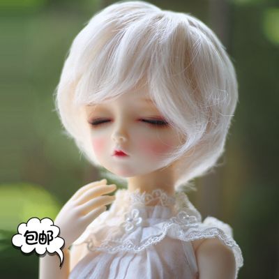 ตุ๊กตา Bjd 3คะแนน Sd วิกผม1/4ชายผมเด็ก6คะแนนลิลลี่สีฟ้าสีขาวไมโครสั้นผมผ้าไหมอุณหภูมิสูงสั้นพบสินค้า