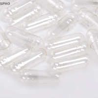 SPHO 1000pcs transparent Empty gelatin แคปซูลยา vcaps CLEAR halal แยกกล่อง