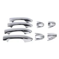 8Pcs Car Door Handle Cover Trim Catch Cap Stickers Exterior Door Handle Cover for Honda CR-V 2007-2011