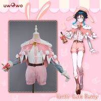 Uwowo Genshin ชุดคอสเพลย์ผู้หญิงผลกระทบ,Fanart Venti, Roupa Coelhinho Bonito,Autorizão Exclusiva, Em Stock