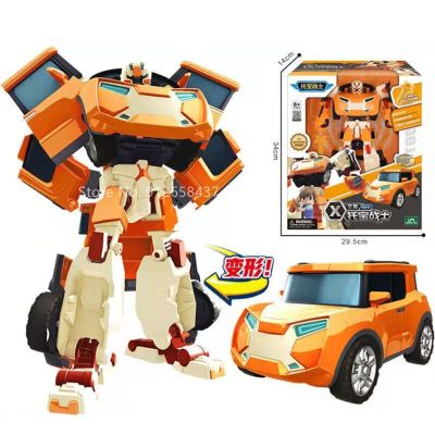 Tobot Warrior Super Version Machine Deformed Robot Vehicle Transformation Action Figure Mecha Car Deformation Auto Kids Toy Gift