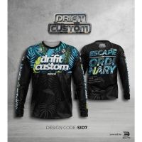 เสื้อกีฬาแขนยาว ลาย drifit moto jersey s1 d7 สําหรับขี่รถจักรยานยนต์