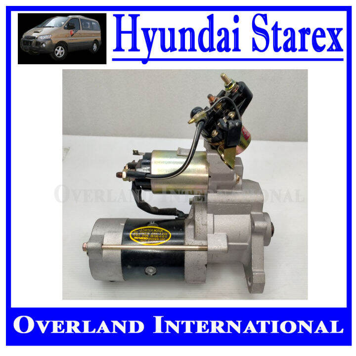 STARTER ASSEMBLY, WITH RELAY, 24V 9Teeth, Mando, For Hyundai Starex