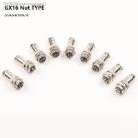 ❂✵ 1set GX16 Nut type Male Female Electrical connector 2/3/4/5/6/7/8/9/10 Pin 16mm Aviation Socket Plug Wire Panel Connectors